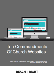 ten commandments of church websites