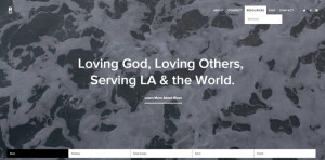 risen church santa monica ca website redesign