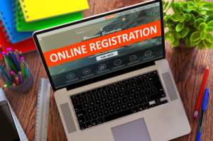 computer with online registration