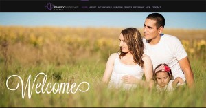 family worship church website redesign