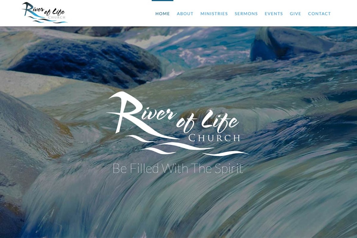 river of life church website redesign