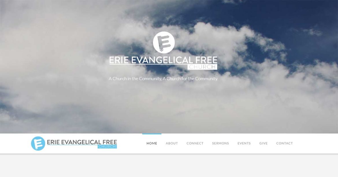 erie evangelical free church website redesign