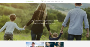 new custom church website for Grace Church